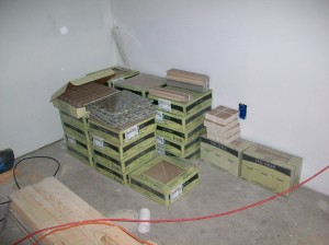 Lots of boxes of tile